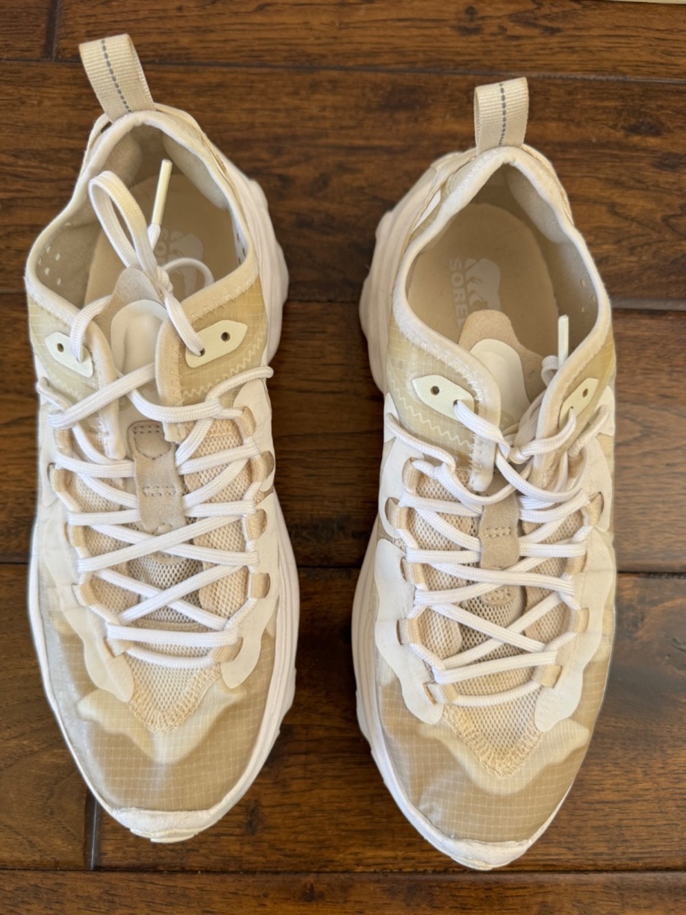 Sorel Women's Beige White Sneakers Size 8 - Picture 5 of 8